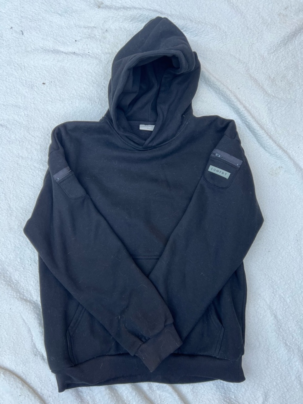 COMFRT Weighted Hoodie - Black - Size Large